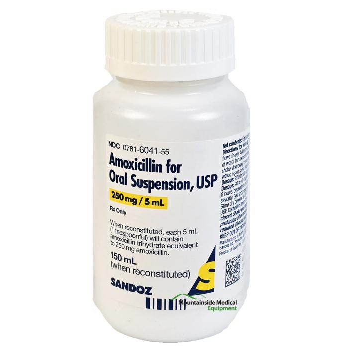 Amoxicillin Oral Suspension Liquid 250mg/5mL (150 ml) (Rx)