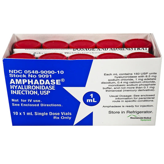 Amphadase Hyaluronidase Injection 150 Units/1 mL Single-Dose Vials (10 Pack) **Refrigerated Item** (Rx)
