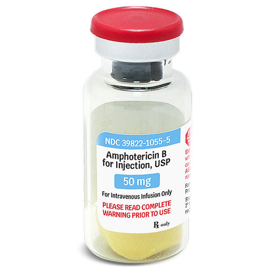 Amphotericin B Injection 50 mg Vial For Intravenous Infusion Only **Refrigerated (RX)