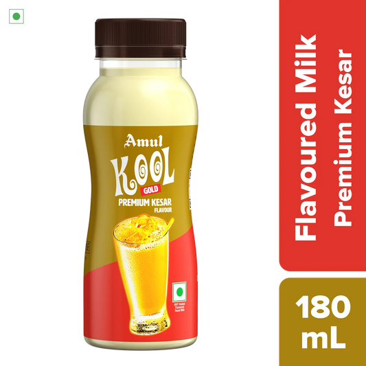 Amul Gold Kool Premium Kesar Flavoured Milk 180ML
