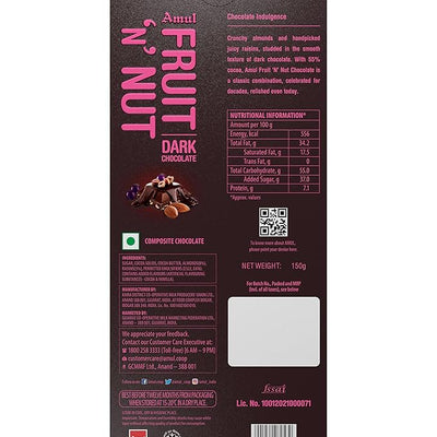 Amul Fruit & Nuts Chocolate- 150 gms