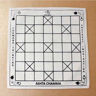 Ancient Living Chauka Bara Four-Player Game / Ashta Chamma
