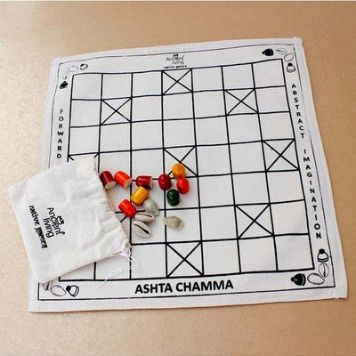 Ancient Living Chauka Bara Four-Player Game / Ashta Chamma