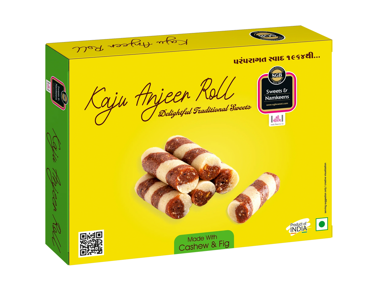 Sukhadia Garbaddas Bapuji Kaju Anjeer Roll | 500 gms