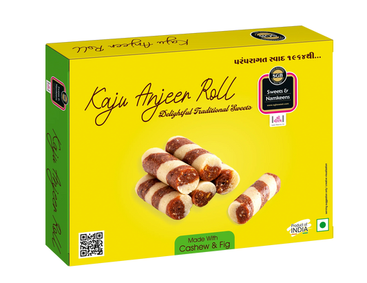 Sukhadia Garbaddas Bapuji Kaju Anjeer Roll | 500 gms