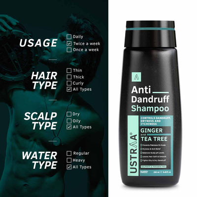 Ustraa Anti Dandruff Hair Shampoo - 250 ml