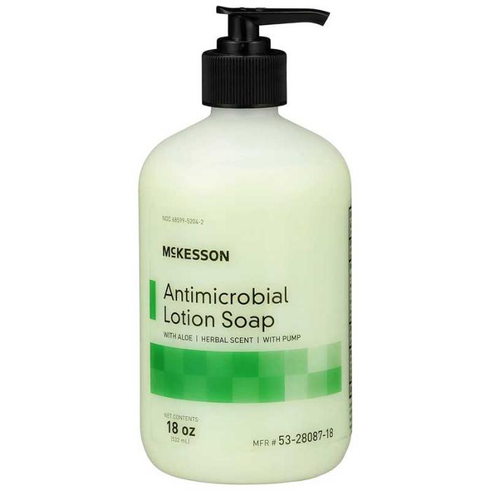 Hand Soap, Antimicrobial Moisturizing Soap with PCMX (Chloroxylenol) and Aloe with Herbal Scent 18 oz