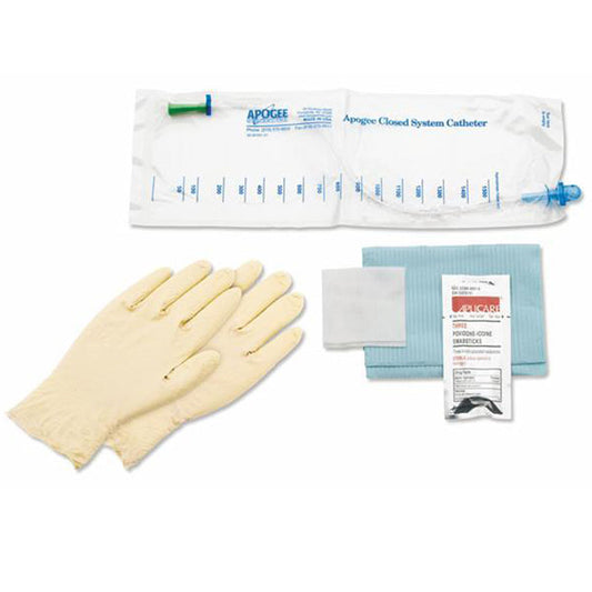 Apogee Closed System Intermittent Catheter Kit with Coude Tip