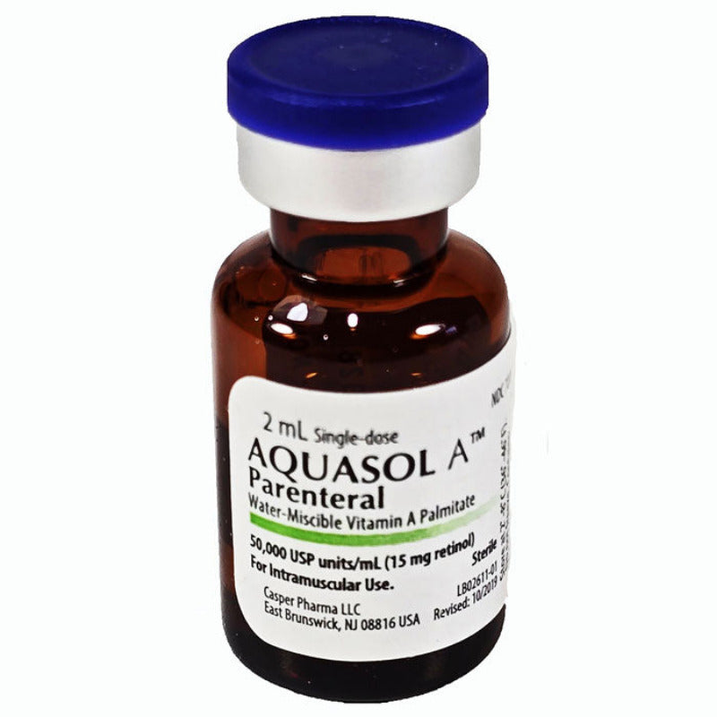 Aquasol A Vitamin A Injection Deficiency Supplement 50,000 Units 2mL (Rx) *Refrigerated