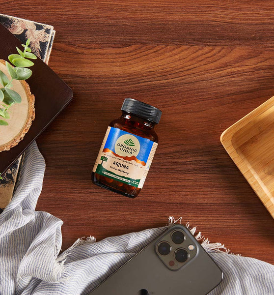 Organic India Arjuna 60 Capsule Bottle