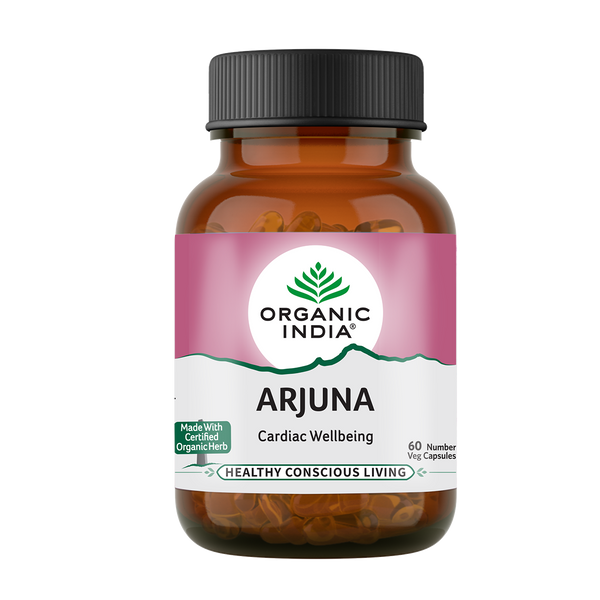 Organic India Arjuna 60 Capsule Bottle