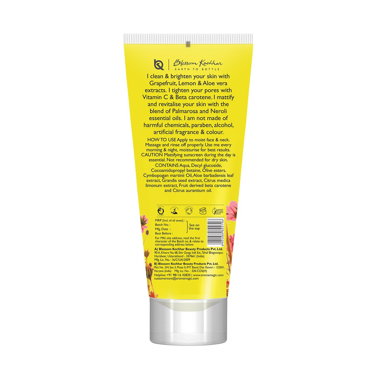 Aroma Magic Grapefruit Face Wash Skin Brightening and Pore Tightening