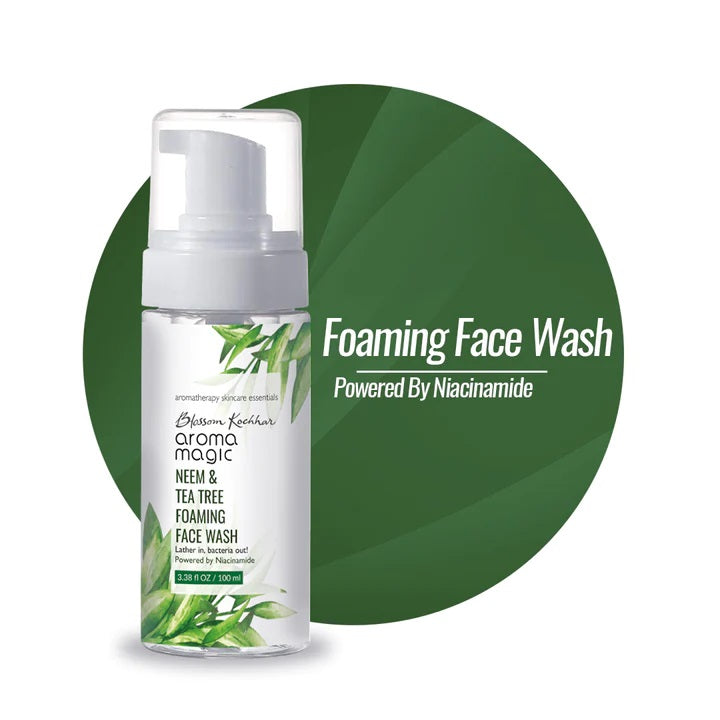 Aroma Magic Neem & Tea Tree Foaming Face Wash - Niacinamide (100 ml)