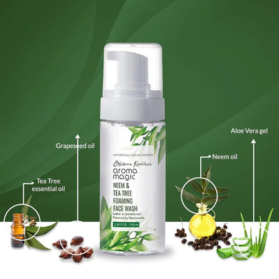 Aroma Magic Neem & Tea Tree Foaming Face Wash - Niacinamide (100 ml)