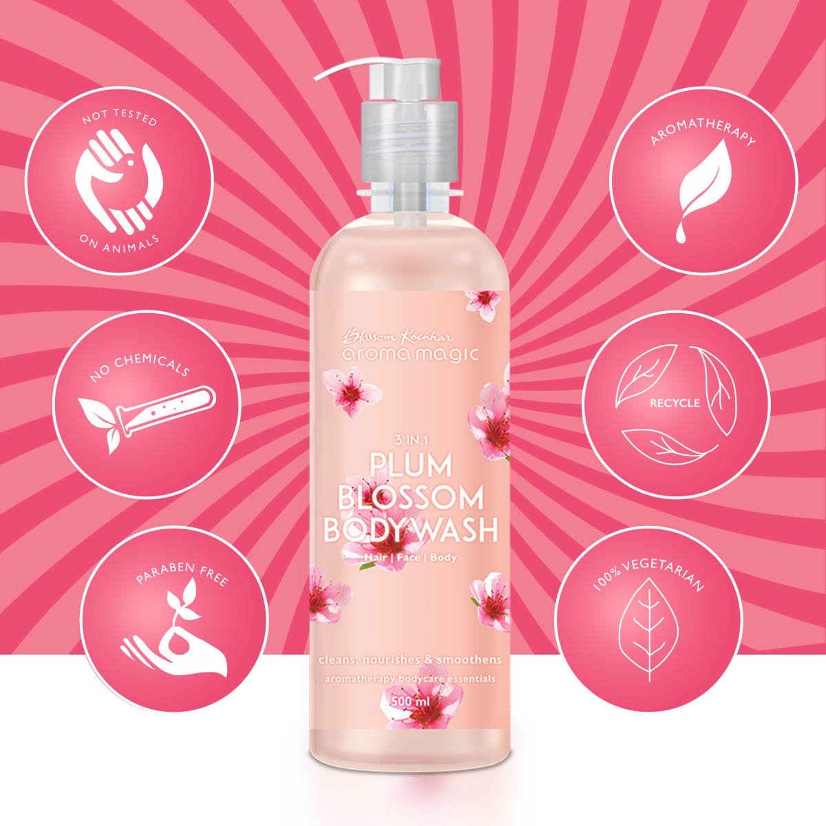 Aroma Magic 3 In 1 Plum Blossom Body Wash