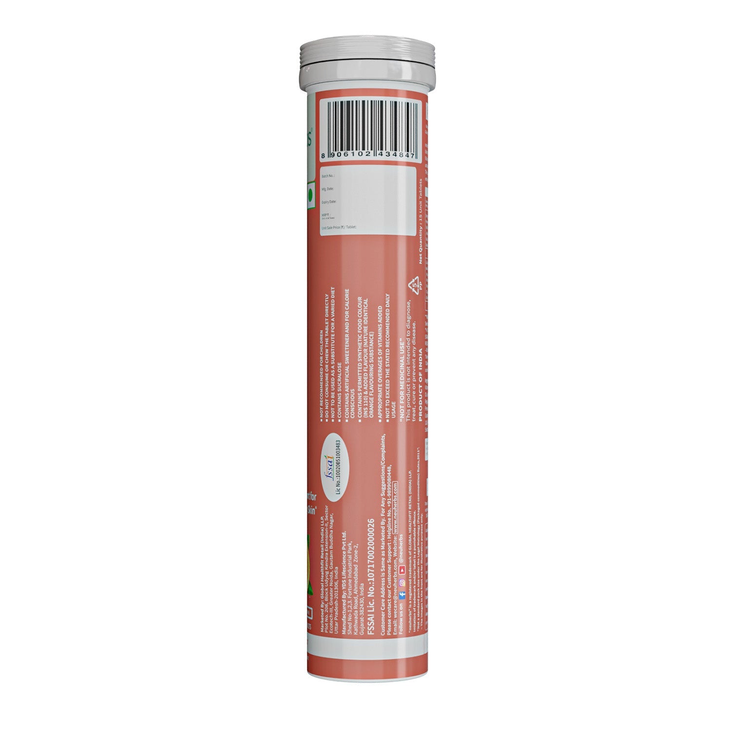 Glutathione Effervescent Tablets For Glowing Skin