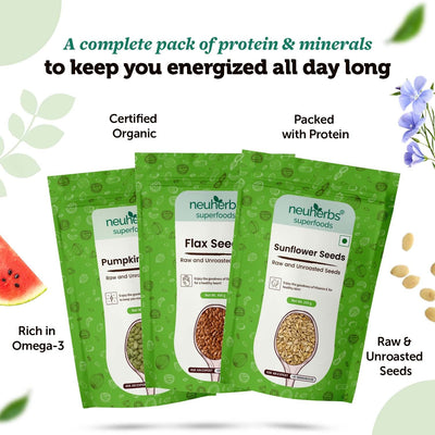 Super Seeds Mix: Pumpkin, Sunflower & Flax for Heart, Brain & Joints