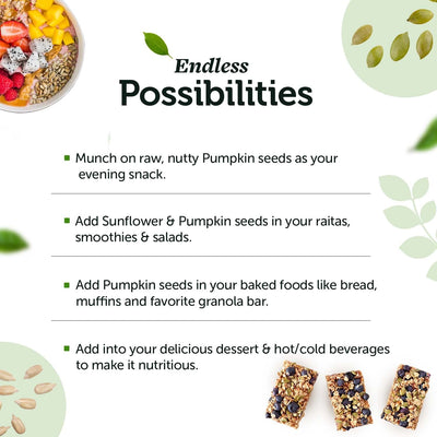 Sunflower & Pumpkin Seeds Combo - Heart & Skin Health