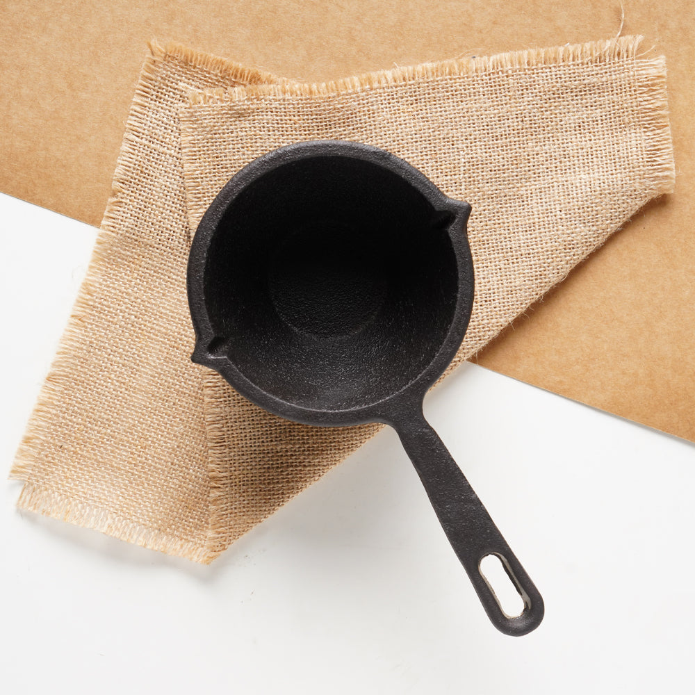 CASTrong Cast Iron Tadka Pan, Pre-seasoned, Natural Nonstick, 100% Pure, Toxin-free, Induction