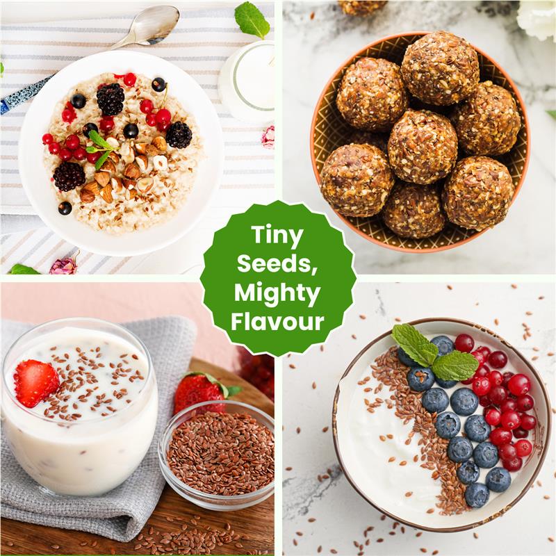 Organic Flax Seeds: Rich in Omega-3 for Weight Loss & Health