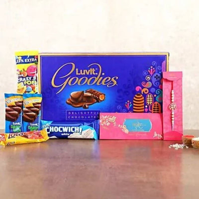 Evil Eye Rakhi & LuvIt Goodies Chocolate Box