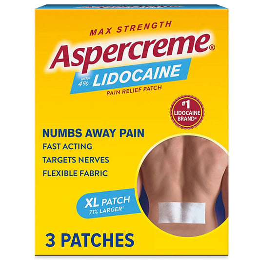 Aspercreme XL Patches with Lidocaine 4%