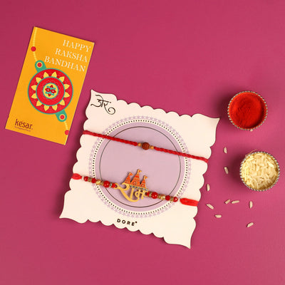 Kesar Sweets Assorted Baklava Delight Gift Box With 2 Rakhis