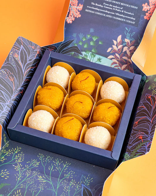 Bombay Sweet Shop Assorted Laddus Gift Box - Box of 9