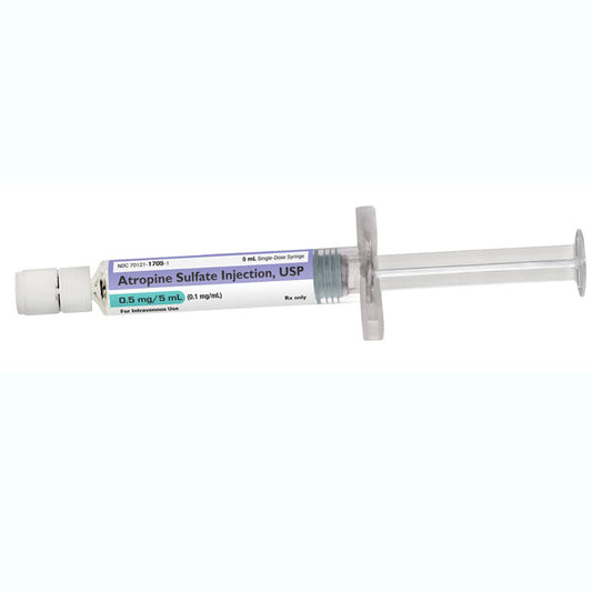Atropine Sulfate Injection Prefilled Syringes 0.1 mg / mL Preservative Free 5 mL x 10/Box