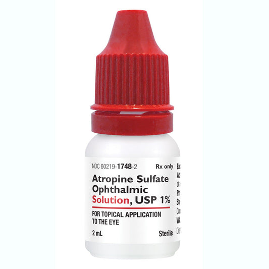 Atropine Sulfate Ophthalmic Solution 1% Eye Drops 2 mL, Sterile (RX)