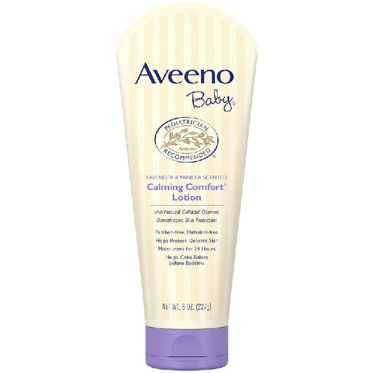 Aveeno Baby Calming Comfort Lotion with Lavender & Vanilla Scent 8 oz