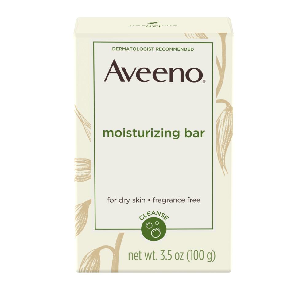 Aveeno Dry Skin Moisturizing Soap Fragrance-Free 3.5 oz Bar