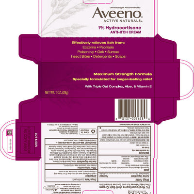 Aveeno Maximum Strength 1% Hydrocortisone Anti-Itch Cream 1 oz