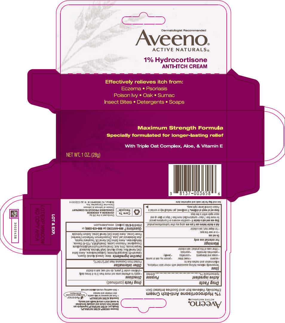Aveeno Maximum Strength 1% Hydrocortisone Anti-Itch Cream 1 oz