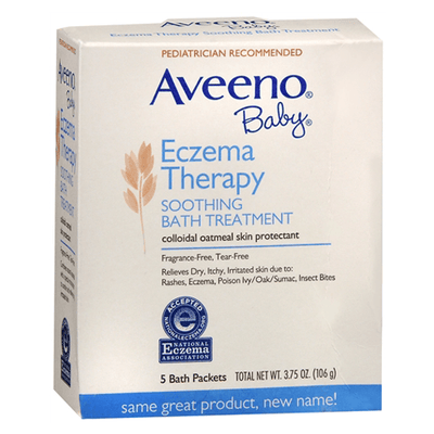 Aveeno Baby Eczema Soothing Bath Therapy Treatment, 5 Bath Packets
