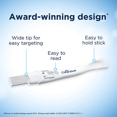Clearblue Rapid Detection Pregnancy Test (Results 5 Days Sooner), 2 Pack