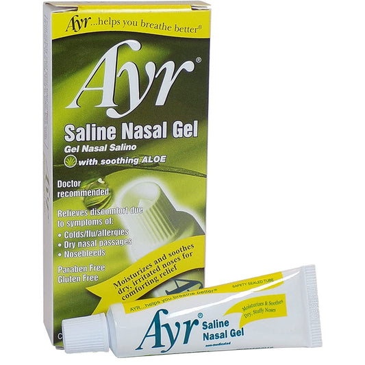 Ayr Saline Nasal Gel Sinus with Soothing Aloe Vera, 0.5 oz
