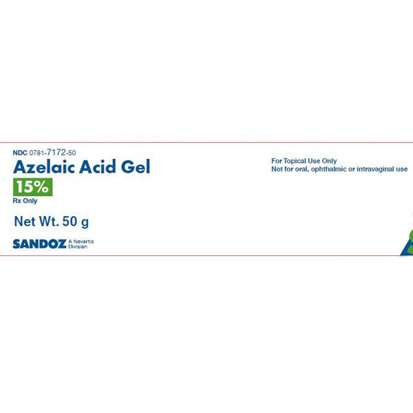 Azelaic Acid Gel 15% Topical 50 gram by Sandoz (RX)