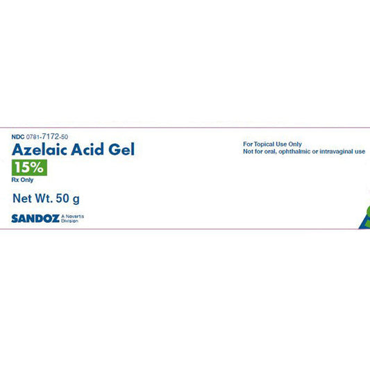 Azelaic Acid Gel 15% Topical 50 gram by Sandoz (RX)
