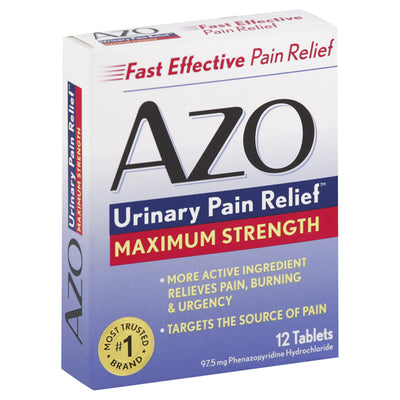 AZO Urinary Pain Relief Maximum Strength Tablets, 24 Count