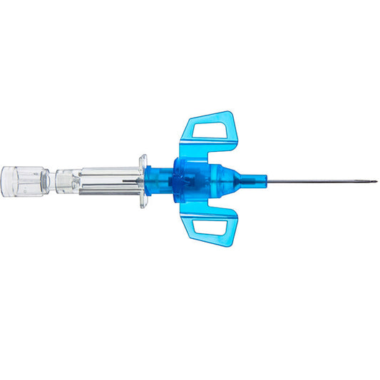 Introcan Safety 3 Closed IV Catheter 22 Gauge x 1 inch, PUR, Winged Hub 50/Box