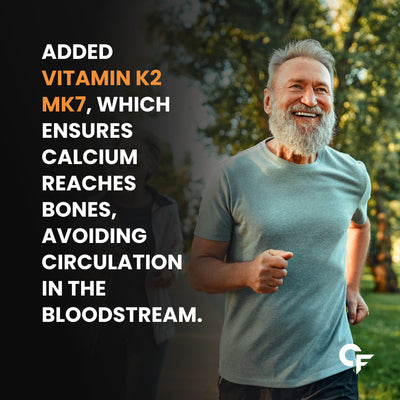 Carbamide Forte Calcium & Vitamin D3 Tablets | Calcium Magnesium Zinc - Bone Health & Joint Support - 120 Tablets
