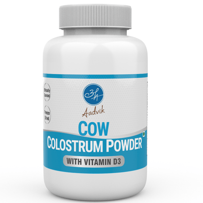 Aadvik Cow Colostrum Powder with 600 IU Vit D3 per serving