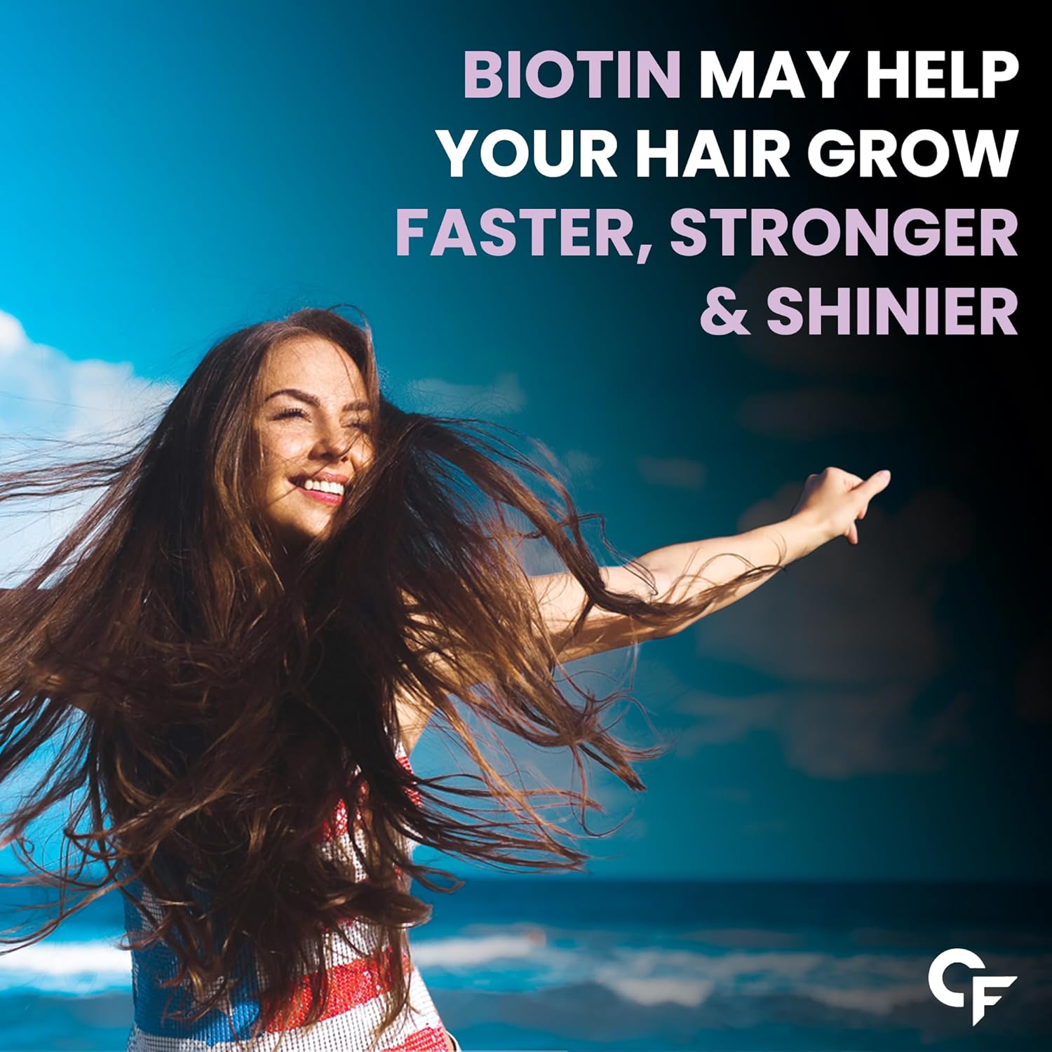 Carbamide Forte Biotin Tablets for Hair Growth with Amla, Brahmi & Bamboo Extract | Hair Growth Tablet | Hair Vitamins | Hair Supplements for Women & Men - 90 Veg Tablet
