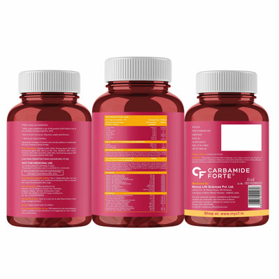 Carbamide Forte Biotin Tablets for Hair Growth | Biotin Supplement with 50 Multivitamin Ingredients for Women & Men | Hair Supplements for Women & Men | Hair Growth Tablets - 90