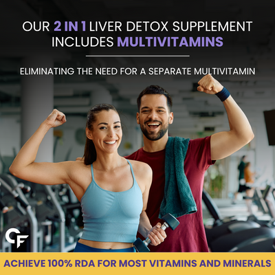 Carbamide Forte Liver Detox Supplement | Milk Thistle Tablets for Fatty Liver Detox | Liver Support | 120 Veg Liver Detox Tablets