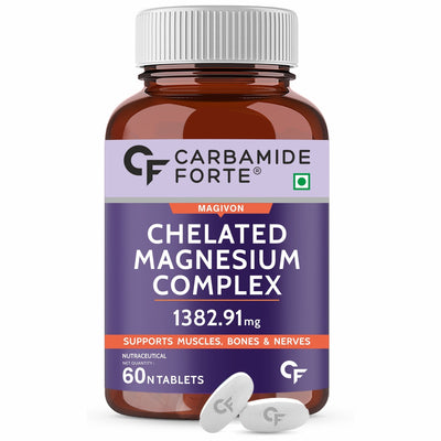 Chelated Magnesium Citrate Oxide Supplement- 60 Veg Tablets