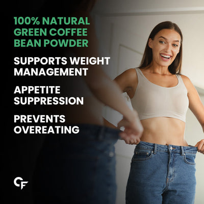 Carbamide Forte Green Coffee Beans Powder for Weight Loss with High CGA & Low Caffeine - 200g Veg Powder