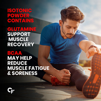 Carbamide Forte Isotonic Powder | Instant Energy Drink for Workout | Electrolyte Powder with added BCAA & L Glutamine - Watermelon Flavour - 500g (Pack of 1)
