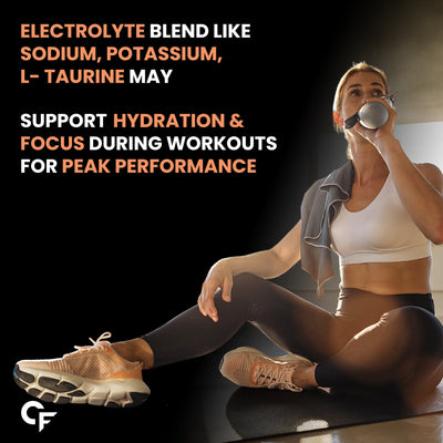 Carbamide Forte Eaa Supplement For Men & Women With Hydration Blend & Vitamins | Eaa intra workout Supplement With Bcaa 5000Mg - Peach Iced Tea Flavour - 50 Servings - Powder 300G